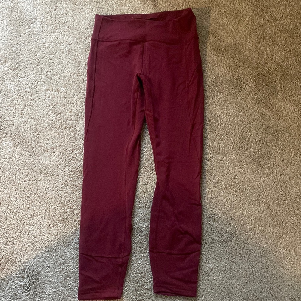 Lululemon red leggings size 8 25 in inseam
